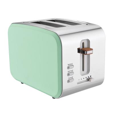 China Hot Sale New Design Household Sandwich Electric 2 Slice Stainless Steel Bread Smart Toaster for sale