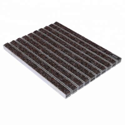 China New Dirt-Proof Outdoor Carpet Based Aluminum Adhesive-Protective Bank Entrance Floor for sale