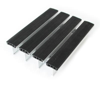 China Non-slip Aluminum Dirt Scuffed Entrance Mat For Office Use Entrance Door Mat for sale