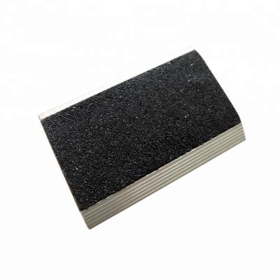 China Traditional Stair Edge Protection Carborundum Strips Recessed Interior Black Stair Flair for sale