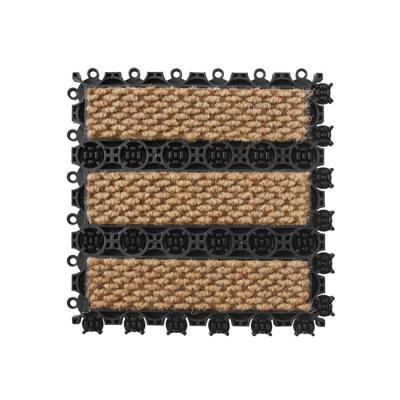 China PVC Entry Floor Waterproof Interlocking Modular Exterior Door Mat With High Quality for sale