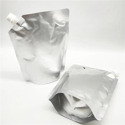 China Recyclable Customizable Laminated Tote Bags Aluminum Foil Liquid Storage Moisture Proof Bag With Spout for sale