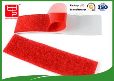 China Red Nylon Sticky Back 10mm - 150mm Hook And Loop Tape for sale