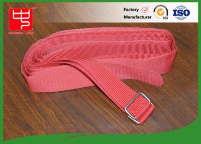 China High Tenacity Nylon Webbing Straps /  Cinch Straps With Metal Buckle for sale