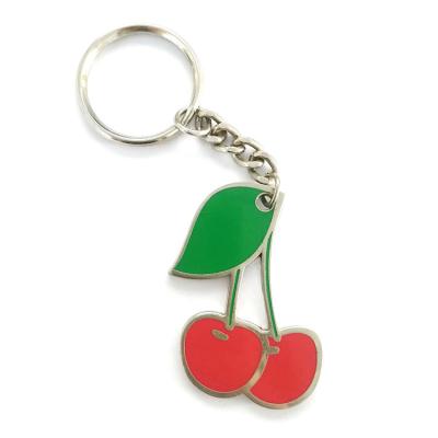 China Souvenir/metal key chain high quality custom made cherry key chain promotion gift for sale