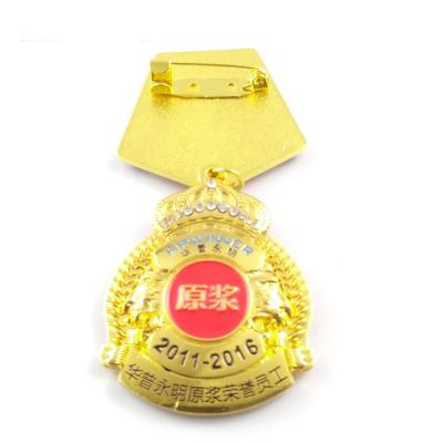 China Custom Silver Military Honor China Porcelain Medals Military Manufacturer Medals for sale