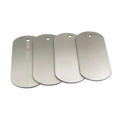 China Europe high quality anodized custom aluminum blank dog tag with logo for sale