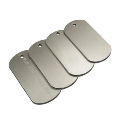 China Europe Dog ID Tag Blank Stainless Steel Metal Dog Tags Military Dog Tag for sale