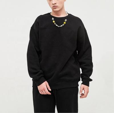 China 100% heavy cotton men's sweatshirt empty oversize men's anti-wrinkle OEM crewneck sweatshirts men's sweatshirt for sale