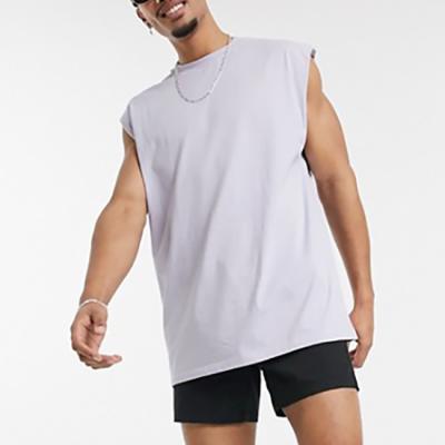 China QUICK DRY Men's Hip-Hop Tank Tops Loose Oversized Sleeveless Tops Men's Simple Tank Top for sale