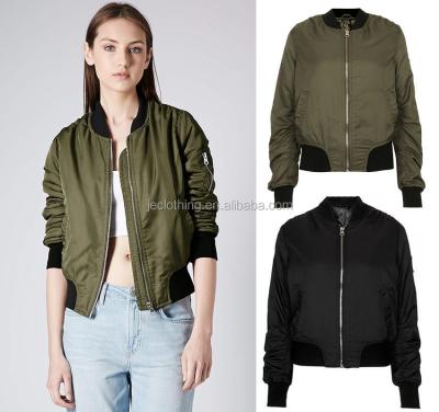 China 2018 New Design Gold Bomber Jacket Winter Breathable Customized Oversized Jacket For Women for sale