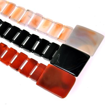 China art & 3.0cm width material belt of collectable high quality natural agate stone, agate belt, gemstone belt for sale