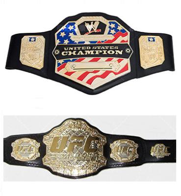 China Cowhide UFC Championship Belts , Custom USA Championship Gold Belts for sale