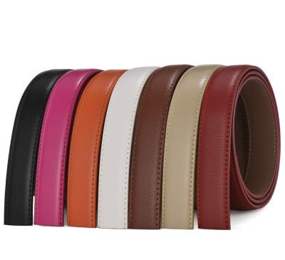 China Cowhide 2.4cm Width Lychee Leechee Cow Leather Material Leather Belts for sale