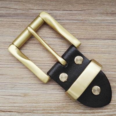 China Pin Buckle Size 40mm Pin Inner Solid Brass Belt Buckle for sale