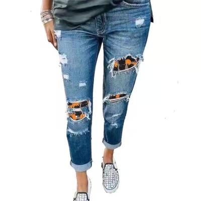 China 2021 New Design Fashion High Quality Cotton Street Breathable Comfortable Jeans Pants For Women for sale