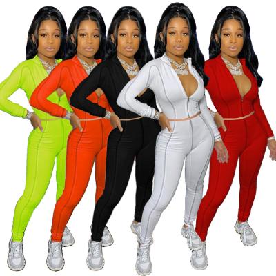 China 2021 Best Price Breathable Spring Two Piece Jogging Suits New Product Casual Women Clothing Set for sale