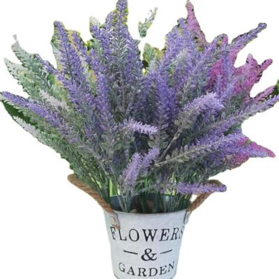 China Hot Selling High Quality Realistic Costume Decor Plastic Lavender Artificial Flower 35CM for sale