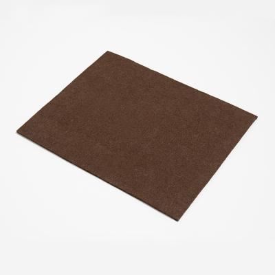 China Breathable Factory Supply Nonwoven Fabric Brown Polyester Carpet Bottom Fabric for sale