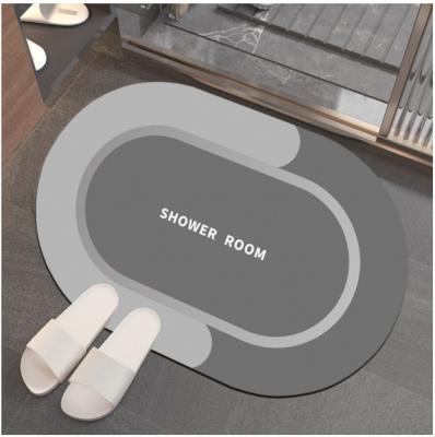 China Viable Diatomaceous Mud Floor Mat Diatomaceous Blanket Anti Slip Bathroom Water-Absorbtion Absorb Diatomite Earth Mat for sale