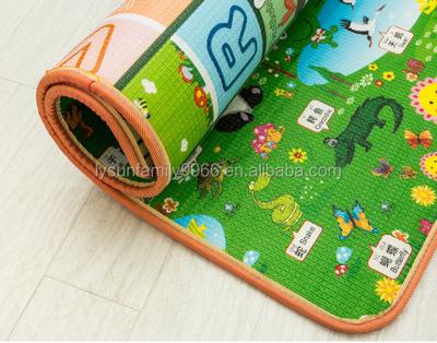 China Double Sides Hot Toy Baby Play Mat PVC Foam Floor Mat Kids Epe Gym Mat Pad Protective Educational Game Cushion for sale