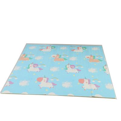 China Eco-freindly XPE Folding Baby Playing Mat Waterproof Non-Toxic Plastic Foam Mat Double Sides for sale