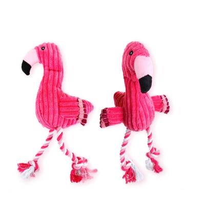 China Factory Quality Dogs Mini Toy Courage The Cowardly Flamingo Dog Squeeky Toys Pet Plush Dog Toys // for sale