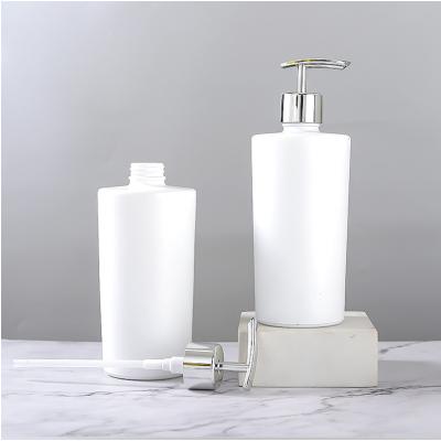 China Household Bottle Cone Shape Black/White Household Glass Liquid Soap Dispenser In Bathroom Accessories for sale