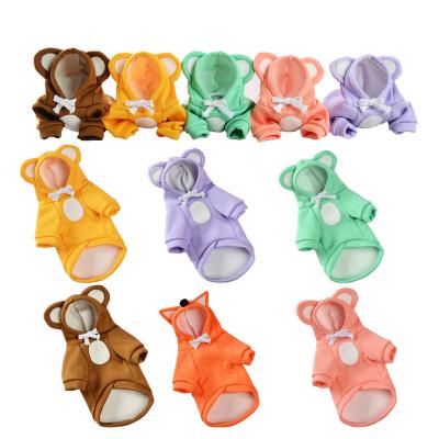 China Cheap Wholesale Spring Fashion Puppy Hoodie Stocked Hooded Dog Clothes Jacket Coat for sale