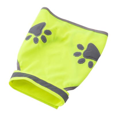 China Fluorescent Stocked Adjustable Dog Safety Vest Dog Hunting Pet Light Safety Dog Vest Jacket Reflective Belt for sale