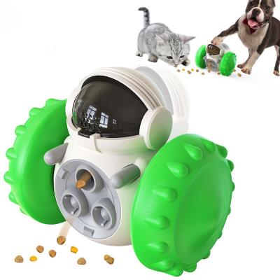 China Cat Toys Tumbler Rotating Balls Chew Leak Food Dog Cat Toys Tumbler Rotating Balls Interactive Igniter Training Durable Stocked for sale