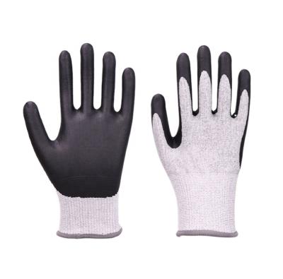 China Top Quality OEM Protective Safety Coated Gloves HPPE, Comfort Stretch, Power Grip, Smart Touch, Durable PU Work Foam Coated for sale