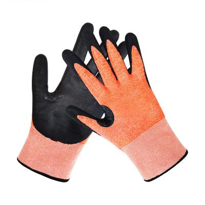 China High Level Anti-Slip Fork Reinforcement Nitrile Work Anti-Cut Protection Gloves General Purpose Anti-Slip Thumb for sale