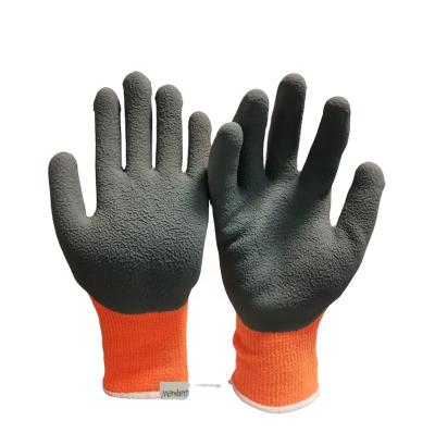 China Factory Supply Bargain Price Outdoor Sports Protective Safety Coated Latex Foam Acrylic Terry Fleece Gloves, Extra Warm And Grip for sale