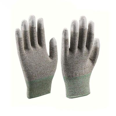 China Hot Sales ESD Work Gloves PU Antistatic General Purpose Fingertip Coated Safety Copper Gloves for sale