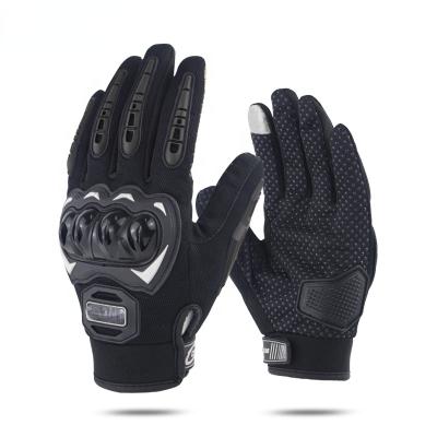 China Real Touch Screen Motorcycle Racing Gloves Men's Cycling Motorcycle Leather Bike Gloves Leather Trim Gloves for sale