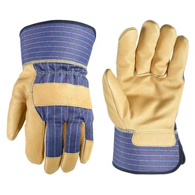 China Anti-smash Cow Split Industrial Heavy Duty Garden Cut Heavy Duty Safety Hand Construction Protective Heated Working Leather Gloves for sale