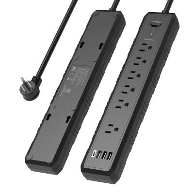 China Long Surge Protector Surge Protector Extension Cord Power Strip Surge Protector With USB for sale