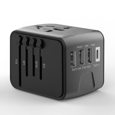 China Universal Traveler Electronic Instruments Type C Charger Travel Adapter For Promotional Gift for sale