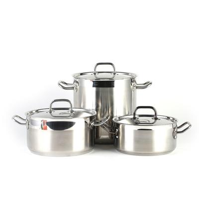 China Sustainable Freestanding Korkmaz Stainless Steel Custom Cookware With Humanization Design for sale