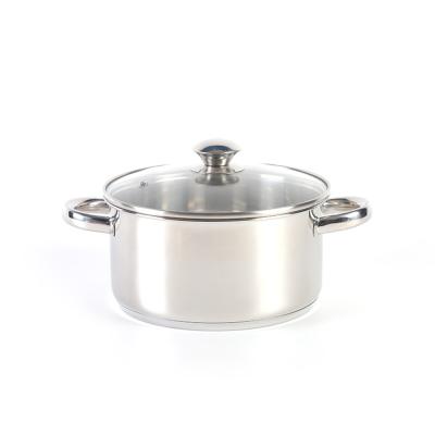 China Sustainable Cookware Set Stainless Steel Casserole Dish With Lid for sale