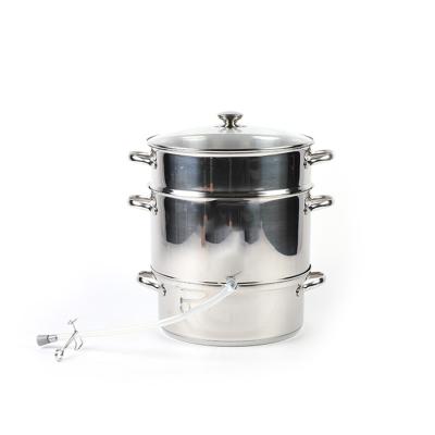 China Sustainable Hot Sale 28CM Stainless Steel Steamer Pot Cooking /Dumpling Steamer for sale