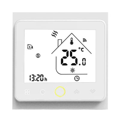 China Modern Programmable Smart HVAC Thermostat System 2 pipeAir Digital Control Room Thermostat for sale