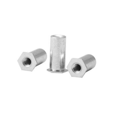 China Wholesale thru-hole blind hole carbon steel rivet nut columnar stainless steel M4 by manufacturers for sale