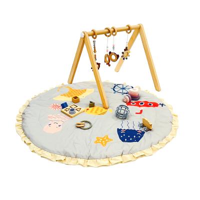 China Toy Factory Price Animal Shaped Baby Soft Play Mat Cotton Floor Gym Non-Toxic Non-Slip Washable Mat for sale