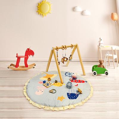 China Soft Cotton Baby Play Mat Organic Gym Washable Changing Mat Wholesale Playing Mat Baby for sale