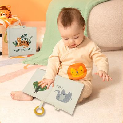 China Cotton Soft Soft Cloth Book Early Learning Baby Educational Cloth Book For Play for sale