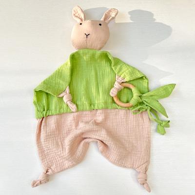 China Toy Pacify Appease Towel Viable Animal Teether Bibs Toddler Bunny Stuffled Comforter Baby Safety Blanket for sale