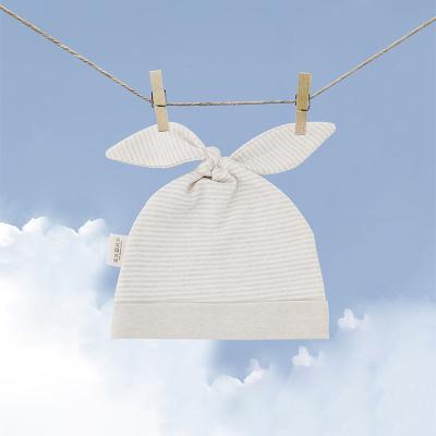 China 100% Eco-Friendly Knitted Newborn Baby Hat Wholesale Cottons Organic Cotton Hat for sale