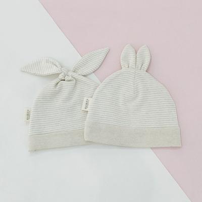 China Baby Food Striped Organic Soft Grade Hat Cotton Baby Design Cloth Style Safe Material Kids New High Quality Keep Toddlers Warming for sale